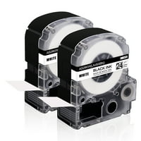 2 Pack BMP21-LAB -0.75 Width ID PAL Samshion M21-750-499 Cloth Label Tape 21 Length Compatible Brady High Adhesion Nylon Label Tape Black on White Work with BMP21-PLUS